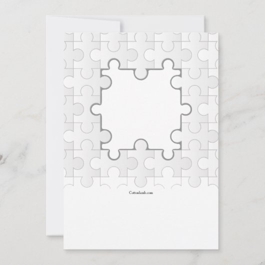 Ontbrekend stuk Foto Adoptie Uitnodiging (Achterkant)