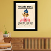 Ontbrekend stuk Jigsaw Puzzel plezier en spelletje Poster