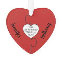 Ontbrekend stuk paren kerst acrylversiering