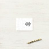 Ontbrekend stuk post-it® notes (Op bureau)