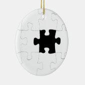 Ontbrekend stuk puzzelstuk keramisch ornament (Rechts)