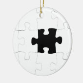 Ontbrekend stuk puzzelstuk keramisch ornament (Links)