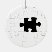 Ontbrekend stuk puzzelstuk keramisch ornament (Achterkant)