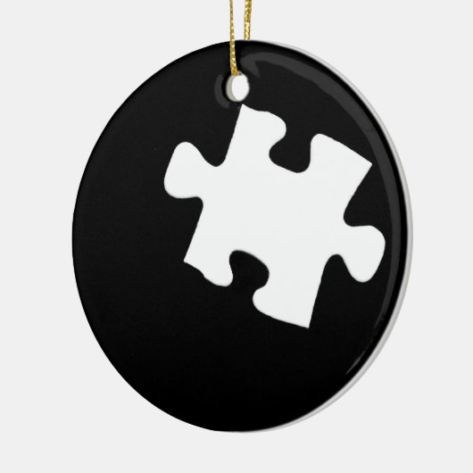 Ontbrekend stuk puzzelstuk keramisch ornament (Links)