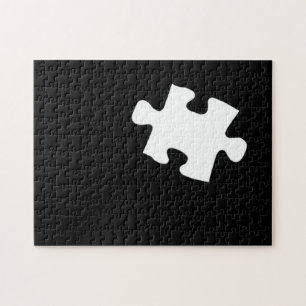 Ontbrekend stuk puzzelstuk legpuzzel
