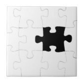 Ontbrekend stuk puzzelstuk tegeltje (Voorkant)