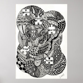 Ontbrekend stuk van de puzzel poster