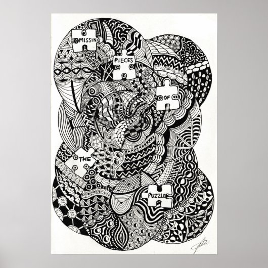 Ontbrekend stuk van de puzzel poster (Voorkant)