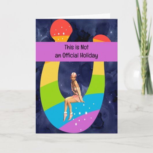 Ontbrekend u als uw eigen vakantiegericht feestdagen kaart (Voorkant)