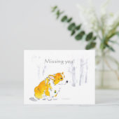 Ontbrekend U Corgi-Briefkaart Briefkaart (Staand voorkant)