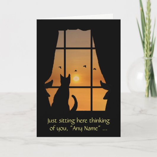 Ontbrekend u Kat in de Naam van de Douane van het Kaart (Voorkant)