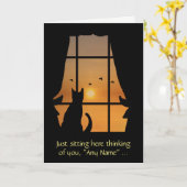 Ontbrekend u Kat in de Naam van de Douane van het Kaart (Gele Bloem)