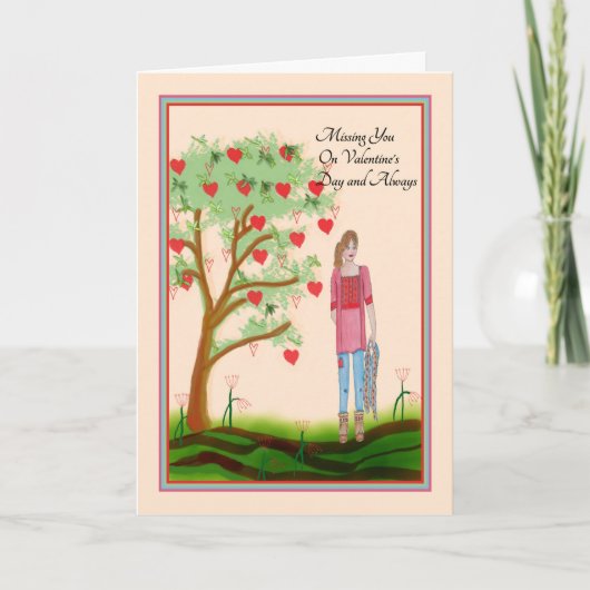 Ontbrekend u op de Kaart van de Valentijnsdag (Voorkant)