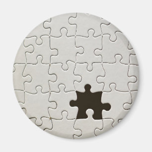 Ontbrekend Wit Puzzelstuk Magneet
