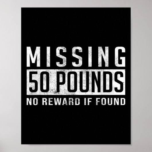 Ontbrekende 50 ponden Gif van het Citaat van de Mo Poster (Voorkant)