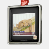 Ontbrekende berichten metalen ornament (Links)