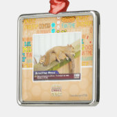 Ontbrekende berichten metalen ornament (Links)