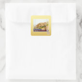 Ontbrekende berichten vierkante sticker (Tas)