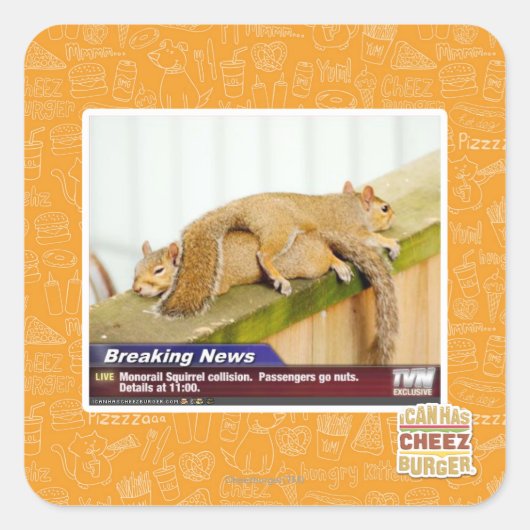 Ontbrekende berichten vierkante sticker (Voorkant)