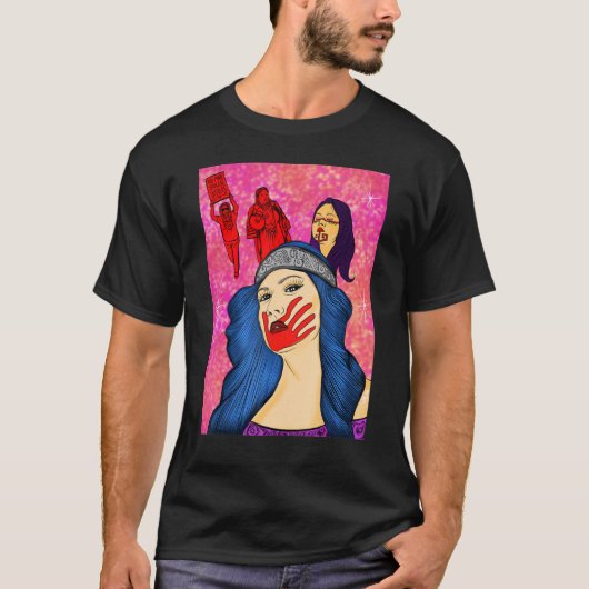 Ontbrekende en vermoorde inheemse vrouwen Mmiw T-shirt (Voorkant)