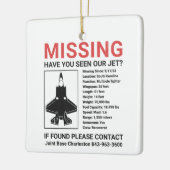 Ontbrekende F-35 Jet Keramisch Ornament (Links)