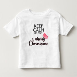 Ontbrekende gevoeligheid voor het chromosoomturner kinder shirts