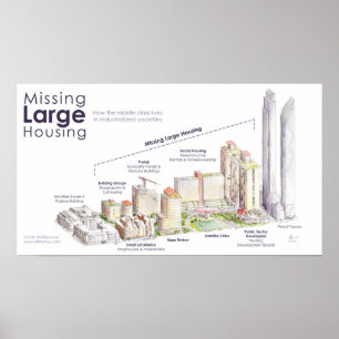 Ontbrekende grote behuizing poster