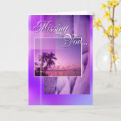 Ontbrekende Kaart (paarse zonsondergang) (Gele Bloem)