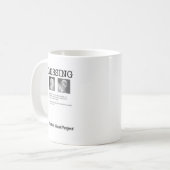 ontbrekende koffiemok (Voorkant links)