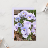 Ontbrekende Paarse pasteitjes foto op maat Kaart (Voorkant / Achterkant in situ)