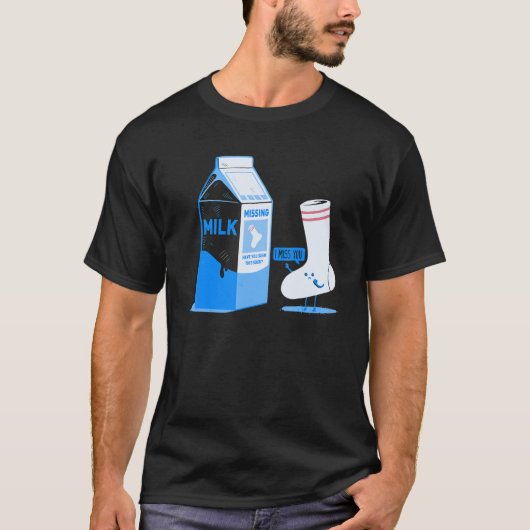 Ontbrekende Partner Milk Sock T-shirt (Voorkant)