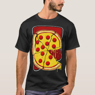Ontbrekende Piece Pizza Slice Matching Couple Vale T-shirt