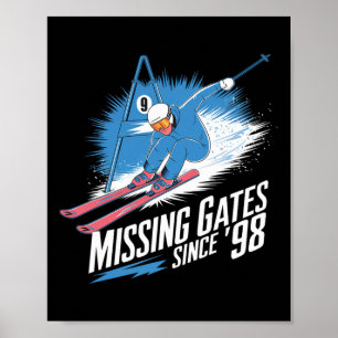 Ontbrekende Poorten Sinds 98 Alpineskiën Poster