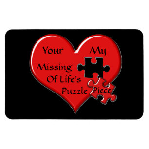 Ontbrekende Puzzle Piece Magnet Magneet