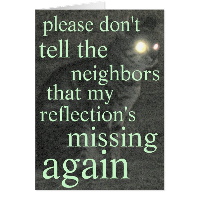 ontbrekende reflectie (Voorkant)