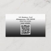 Ontbrekende Sjabloon van het Puzzelstuk QR-code Visitekaartje (Achterkant)