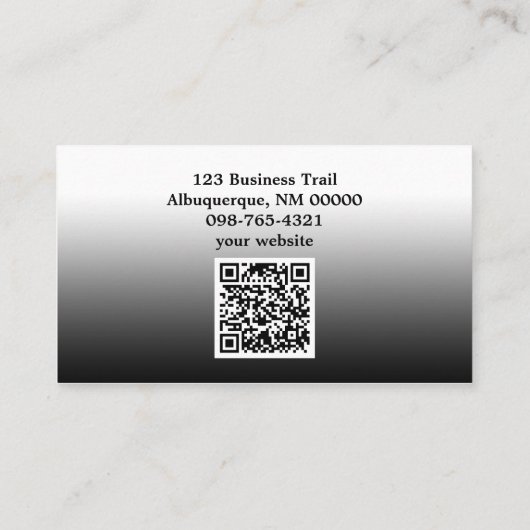 Ontbrekende Sjabloon van het Puzzelstuk QR-code Visitekaartje (Achterkant)