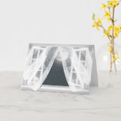 Ontbrekende Teddy Bear in Window Kaart (Gele Bloem)