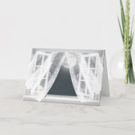 Ontbrekende Teddy Bear in Window Kaart