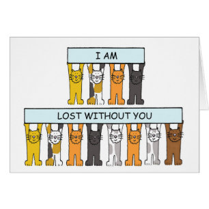 Ontbrekende U Cartoon Cats