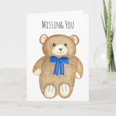 "Ontbrekende U" Opa Beer Hug Kaart (Voorkant)