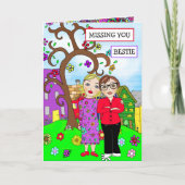 Ontbrekende vriendschap van jou, denk aan jou kaart (Voorkant)