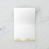 Ontbrekende Waterverf met Chartreuse Faded Notitiekaartje (Binnen)