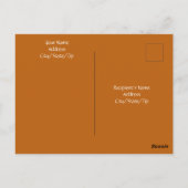 Ontbrekende witte hond-zwarte Thanksgiving Briefkaart (Achterkant)