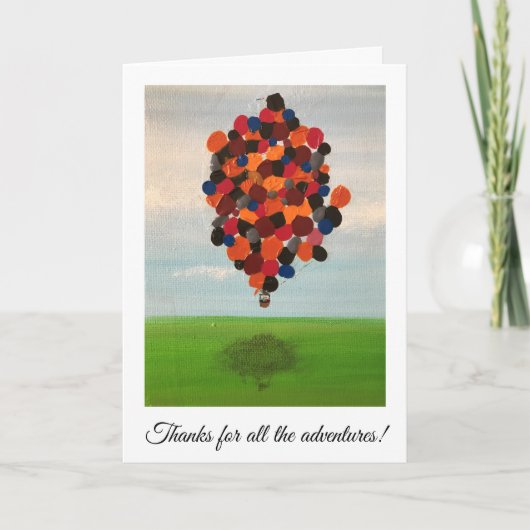 Ontbrekingskaart - Bedankt voor avonturen! Kaart (Voorkant)