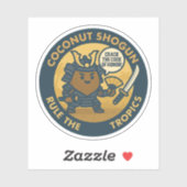 Ontcijfer De Code Van Eer Samoerai Kokosnoot Sticker (Vel)
