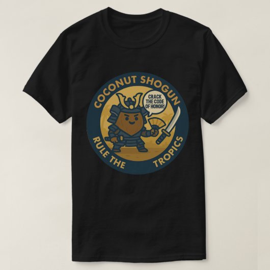 Ontcijfer De Code Van Eer Samoerai Kokosnoot T-shirt (Design voorkant)