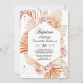 Ontdaan van terracotta Gedroogd palmlef Oranje Lij Kaart (Voorkant)