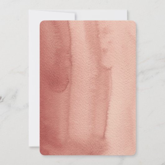 Ontdaan van terracotta Gedroogd palmlef Oranje Lij Save The Date (Achterkant)