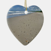 Ontdaan zandig strand keramisch ornament (Rechts)